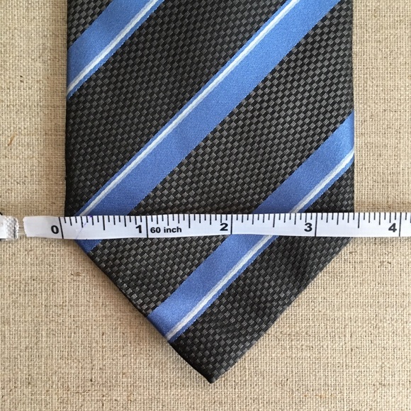 Zanetti Multicolour Stripped Silk Tie - Picture 4 of 5